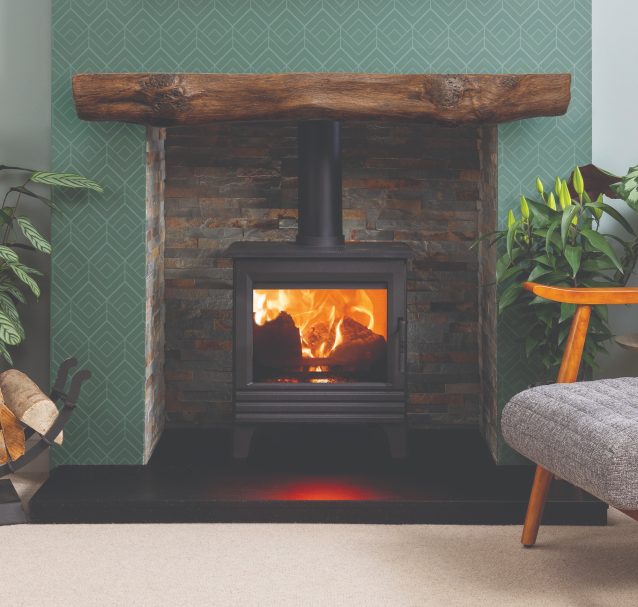 focuscast fireplace vintage cast beams